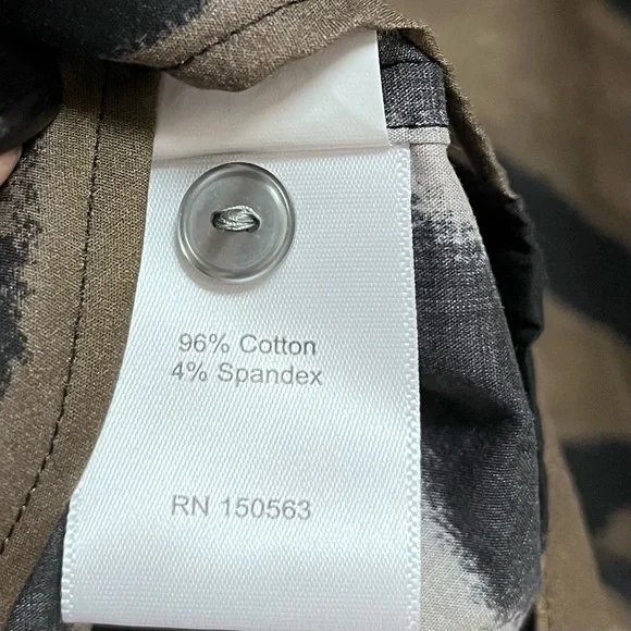 Hinson Wu Women’s Larissa Long Sleeve Abstract Zebra Shirt Size Medium Oversized - Picture 11 of 12